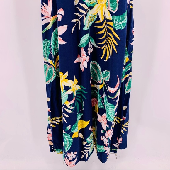 Old Navy V Neck Floral Maxi Dress Womens Size M - Picture 3 of 11